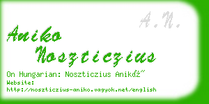 aniko noszticzius business card